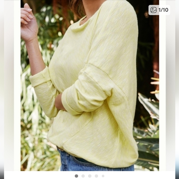 Anthropologie Damiana Light Yellow Knit Sweater - Picture 6 of 9